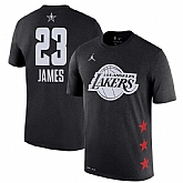 Lakers 23 Lebron James Black 2019 NBA All Star Game Men's T Shirt,baseball caps,new era cap wholesale,wholesale hats